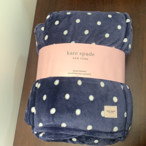 kate spade Other - Kate Spade Polka Dot Queen Blanket